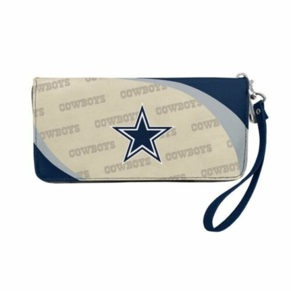 Little Earth Handbags - Dallas Cowboys NFL Women's Curve Zipper Wallet